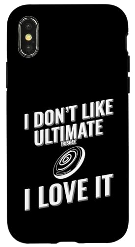 Ich mag Ultimate - Frisbee nicht Ich liebe es Hülle für iPhone X/XS von I love this sport designs