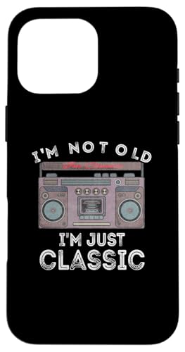 Classic Radio Kassettenspieler 80er 90er Elektronik Hülle für iPhone 16 Pro Max Classic Radio Kassettenspieler 80er 90er Elektronik Hülle für iPhone 16 Pro Max von I'm Not Old I'm Classic Radio Cassette