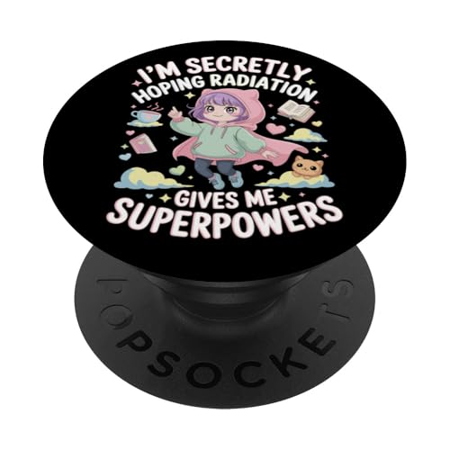 Ich hoffe insgeheim, dass Strahlung mir Superkräfte verleiht Cat Girl PopSockets Klebender PopGrip Ich hoffe insgeheim, dass Strahlung mir Superkräfte verleiht Cat Girl PopSockets Klebender PopGrip von I'm Secretly Hoping Radiation Gives Me Superpowers