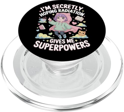 Ich hoffe insgeheim, dass Strahlung mir Superkräfte verleiht Cat Girl PopSockets PopGrip für MagSafe Ich hoffe insgeheim, dass Strahlung mir Superkräfte verleiht Cat Girl PopSockets PopGrip für MagSafe von I'm Secretly Hoping Radiation Gives Me Superpowers