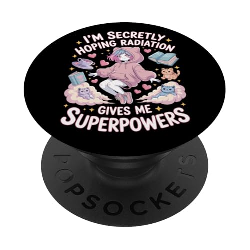 Ich hoffe insgeheim, dass Strahlung mir Superkräfte verleiht Krebs PopSockets Klebender PopGrip Ich hoffe insgeheim, dass Strahlung mir Superkräfte verleiht Krebs PopSockets Klebender PopGrip von I'm Secretly Hoping Radiation Gives Me Superpowers