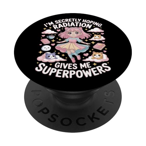 Ich hoffe insgeheim, dass Strahlung mir Superkräfte verleiht Krebs PopSockets Klebender PopGrip Ich hoffe insgeheim, dass Strahlung mir Superkräfte verleiht Krebs PopSockets Klebender PopGrip von I'm Secretly Hoping Radiation Gives Me Superpowers