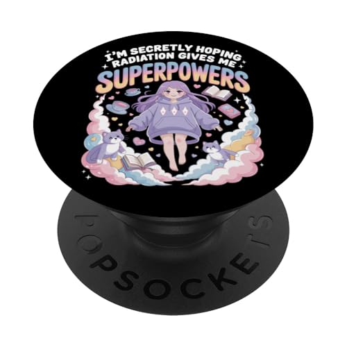 Ich hoffe insgeheim, dass Strahlung mir Superkräfte verleiht Patient PopSockets Klebender PopGrip Ich hoffe insgeheim, dass Strahlung mir Superkräfte verleiht Patient PopSockets Klebender PopGrip von I'm Secretly Hoping Radiation Gives Me Superpowers