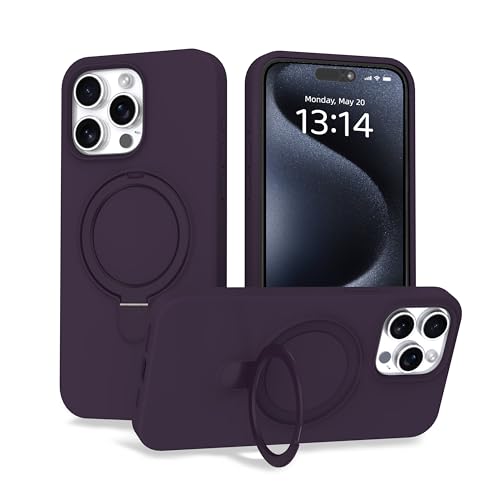 IAIYOXI Hülle für iPhone 13 Pro Max Hülle mit magnetischem, unsichtbarem Ständer, MagSafe-kompatibel, militärische Falltests, stoßfeste Silikonhülle für Damen und Herren (6,7 Zoll, 2021) - iPhone 13 von IAIYOXI