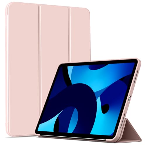 IAMKHO Hülle für iPad (A16) 11. Generation 11 Zoll 2025, Hülle für iPad 10. Generation 2022 10.9 Zoll, Intelligente Schutzhülle mit Weiches TPU Unterstützt Touch-ID, Auto Schlafen/Wachen (Rosa) von IAMKHO