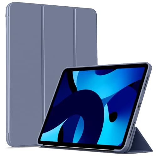 IAMKHO Hülle für iPad (A16) 11. Generation 11 Zoll 2025, Hülle für iPad 10. Generation 2022 10.9 Zoll, Intelligente Schutzhülle mit Weiches TPU Unterstützt Touch-ID, Auto Schlafen/Wachen (Violett) von IAMKHO