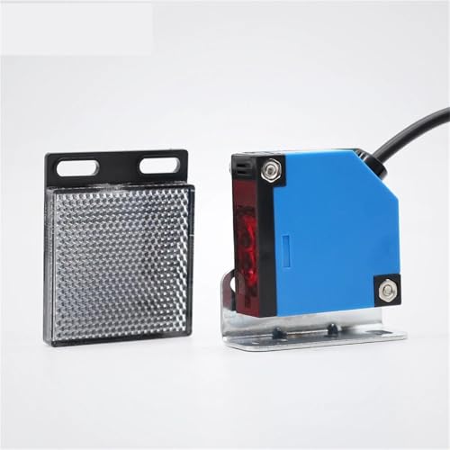 DC24V AC250V Relaisausgang 4m Retroreflektierender fotoelektrischer Näherungssensorschalter 12-250V NPN/PNP Transistor/Relais 1St(12-24VDC LIGHT-ON) von IANHUASH