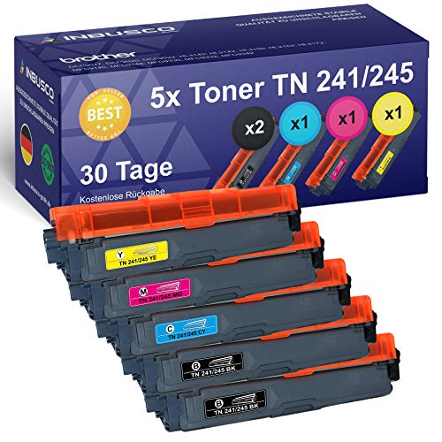 5X Toner XXL für Brother TN 241 TN245 HL-3150, HL-3150 CDN, HL-3150 CDW, HL-3152, HL-3152 CDW, HL-3170, HL-3170 CDW, HL-3172, HL-3172 CDW von IBC Toner TN 242/246