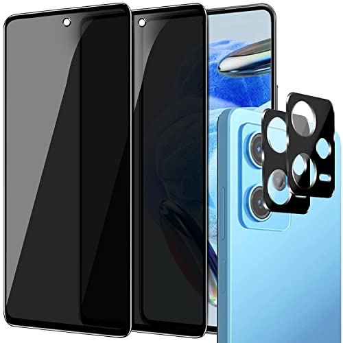 IBETEK 2 Stück Schutzfolie für Xiaomi Redmi Note 12 Sichtschutz Panzerglasfolie Anti-Spy mit 2 Stück Kamera Schutzfolie,Dunkel Folie Blickschutzfolie Displayschutzfolie IBETEK 2 Stück Schutzfolie für Xiaomi Redmi Note 12 Sichtschutz Panzerglasfolie Anti-Spy mit 2 Stück Kamera Schutzfolie,Dunkel Folie Blickschutzfolie Displayschutzfolie von IBETEK