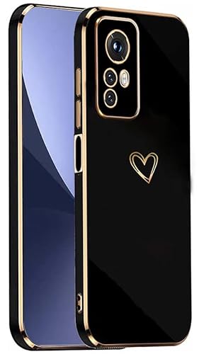IBETEK Handyhülle für Xiaomi Mi 12 Pro Hülle, Herz Muster Mädchen Galvanisierte Weich TPU Silikon Schutzhülle Ultra Dünn Case Stoßfeste Cover mit Kameraschutz- Schwarz IBETEK Handyhülle für Xiaomi Mi 12 Pro Hülle, Herz Muster Mädchen Galvanisierte Weich TPU Silikon Schutzhülle Ultra Dünn Case Stoßfeste Cover mit Kameraschutz- Schwarz von IBETEK