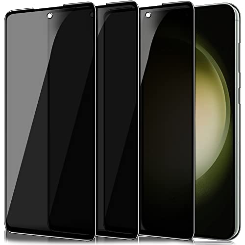 IBETEK Schutzfolie für Samsung Galaxy S23 Sichtschutz, [3 Stück] Anti Spy Sichtschutz Panzerglasfolie Tempered Glass 9H Härte Gehärtetem Glas Dunkel Folie Blickschutzfolie Displayschutzfolie von IBETEK