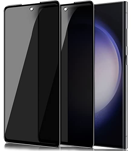 IBETEK Schutzfolie für Samsung Galaxy S23 Ultra Sichtschutz, [2 Stück] Anti Spy Sichtschutz Panzerglasfolie Tempered Glass 9H Härte Gehärtetem Glas Dunkel Folie Blickschutzfolie Displayschutzfolie von IBETEK