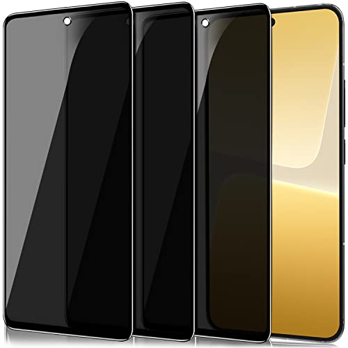 IBETEK Schutzfolie für Xiaomi 13 Sichtschutz, [3 Stück] Anti Spy Sichtschutz Panzerglasfolie Tempered Glass 9H Härte Gehärtetem Glas Dunkel Folie Blickschutzfolie Displayschutzfolie von IBETEK