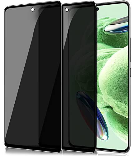 IBETEK Schutzfolie für Xiaomi Redmi Note 12 Pro 5G Sichtschutz, [2 Stück] Anti Spy Sichtschutz Panzerglasfolie Tempered Glass 9H Härte Gehärtetem Glas Dunkel Folie Blickschutzfolie Displayschutzfolie von IBETEK