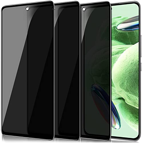 IBETEK Schutzfolie für Xiaomi Redmi Note 12 Pro 5G Sichtschutz, [3 Stück] Anti Spy Sichtschutz Panzerglasfolie Tempered Glass 9H Härte Gehärtetem Glas Dunkel Folie Blickschutzfolie Displayschutzfolie von IBETEK