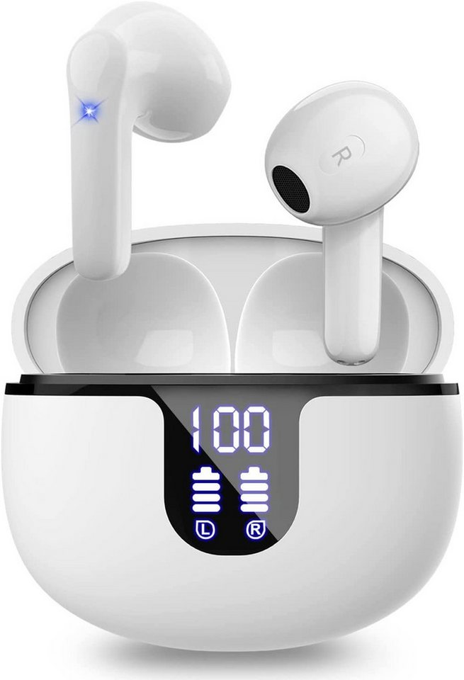 IBETTER Bluetooth Kopfhörer, True-Wireless Rauschunterdrückungsfunktion In-Ear-Kopfhörer (Ladeetui mit LED Anzeige, Bluetooth 5.2 True Wireless Earbuds, IPX7 Wasserdicht Kabellose Kopfhörer) von IBETTER
