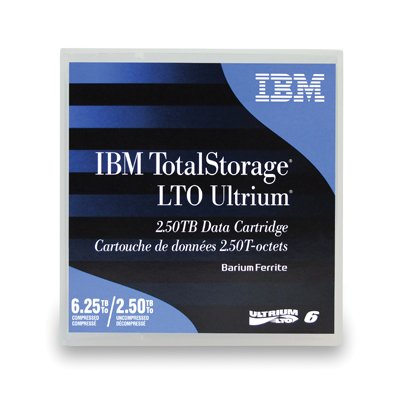 IBM LTO Ultrium-6 2,5 TB/6,25 TB (BaFe), beschriftete Bibliotheks-Packung, 20 Stück von IBM