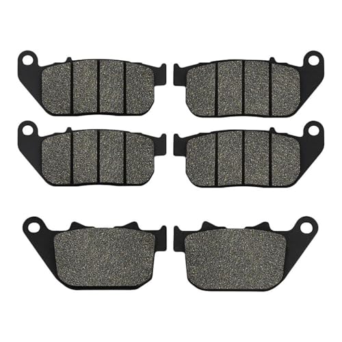 Auto Für Harley XL883 Für Sportster XL883R XL 883 Für Roadster 2005-2014 XL1200 XL1200R XL 1200 Für Sportster 2004-2008 Motorrad Vorne Hinten Bremsbeläge Zubehör(Vorne Hinten 3 Paare) von IBNA
