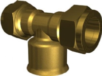 IBP CONEX T-Stück 15-1/2-15 mm Kompression mit Muffe von IBP CONEX