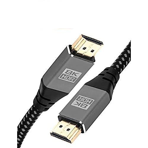 IBRA 2.1 HDMI Kabel 8K Ultra High-Speed 48Gbps Blei | Unterstützt 8K @ 60HZ, 4K@120HZ, 4320p, kompatibel mit Fire TV, 3D-Unterstützung, Ethernet-Funktion, 8K UHD, 3D-Xbox PlayStation PS3 PS4 PC - 1,5M von IBRA