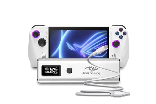 Ibroz Gaming Power Bank USB-C Silber 20000mAh + USB-C Kabel für ASUS ROG Ally Ibroz Gaming Power Bank USB-C Silber 20000mAh + USB-C Kabel für ASUS ROG Ally von IBROZ