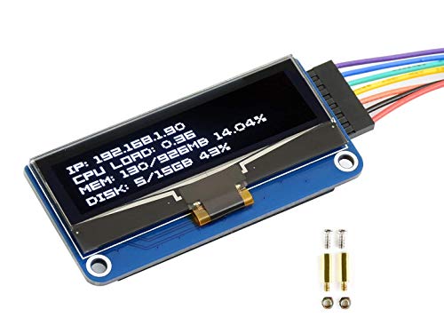 2.23 inch OLED Display HAT for Raspberry Pi/Jetson Nano/Arduino 128×32 Pixels SPI OLED I2C Display with SSD1305 Driver von IBest