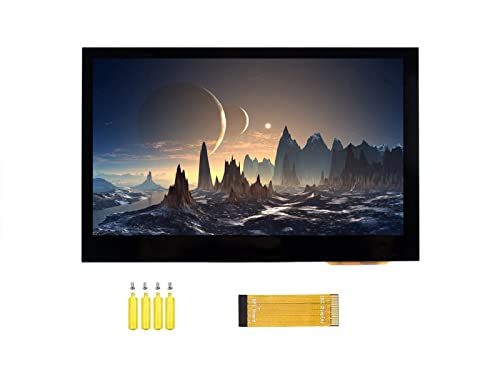 4.3inch DSI LCD Capacitive Touch Screen Display 800×480 Resolution IPS Wide Angle Monitor for Raspberry Pi 4B/3B+/3A+/3B/2B/B+/A+, Supports Ubuntu/Kali / WIN10 IoT von IBest