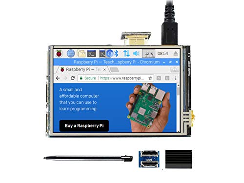 IBest 3.5 inch LCD IPS Display Resistive Touch Screen 480x320 Hardware Resolution HDMI Interface for Raspberry Pi 4B 3B+ 3B 2B Zero Zero W Support Raspbian Ubuntu System von IBest