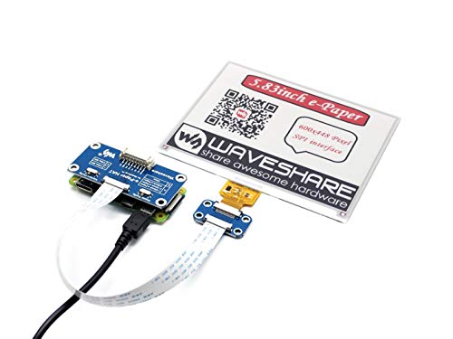 IBest 5.83inch E-Ink Display HAT B 600x448 Resolution 3.3V-5V Three Color E-Paper Display Eink Screen for Raspberry Pi Zero/Zero W/Zero WH/2B/3B/3B+, Jetson Nano,Arduino SPI Interface IBest 5.83inch E-Ink Display HAT B 600x448 Resolution 3.3V-5V Three Color E-Paper Display Eink Screen for Raspberry Pi Zero/Zero W/Zero WH/2B/3B/3B+, Jetson Nano,Arduino SPI Interface von IBest