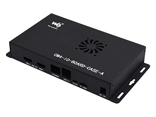 IBest Metal Case/Box with Cooling Fan for Raspberry Pi Compute Module 4 IO Board,Mini Computer Chassis with HDMI,Power,Ethernet,USB Interface von IBest