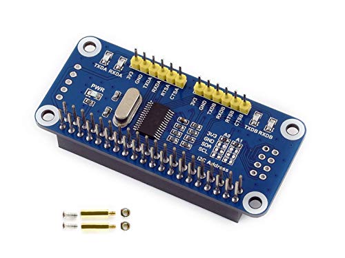 IBest Serial Expansion HAT for Raspberry Pi Zero/Zero W/Zero WH/2B/3B/3B+ I2C Interface Onboard SC16IS752 Provides 2-ch UART and 8 GPIOs von IBest