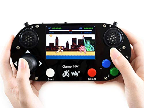 IBest Waveshare Game HAT for Raspberry Pi A+/B+/2B/3B/3B+/ Zero/Zero W/Zero WH Portable Game Console with 3.5inch IPS Screen Smoothly Display von IBest