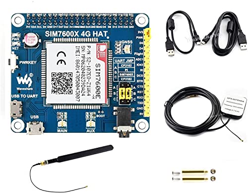 IBest waveshare 4G / 3G / 2G / GSM/GPRS/GNSS HAT for Raspberry Pi, Based on SIM7600E-H, Support LTE CAT4 for Downlink Data Transfer, 4G Connection, Making Call, Sending SMS, Global Positioning von IBest