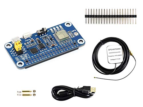 IBest waveshare L76X Multi-GNSS HAT GPS BDS QZSS Board Expansion with GPS Antenna for Raspberry Pi, 4800~115200bps UART Communication Baudrate, GPS L1 BD2 B1 Band, Support DGPS SBAS von IBest
