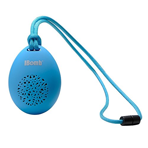IBomb S300-BL Cobble drahtloser Bluetooth-Lautsprecher mit integriertem Mikrofon und Selfie-Kamera blau von IBomb