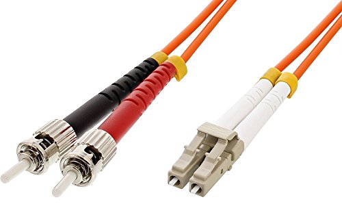 Intellinet IC Intracom LWL Patchkabel Duplex ST 50 µ auf LC Stecker, 10 m von Intellinet