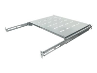 Intellinet 19 in Ausziehbarer Fachboden, 1 HE, geeignet für Schränke mit 600 bis 800 mm Tiefe, Ablagefläche 350 mm Tiefe, grau - Rack - Regal - Grau, RAL 7035 - 1U - 48.3 cm (19 in) von IC Intracom