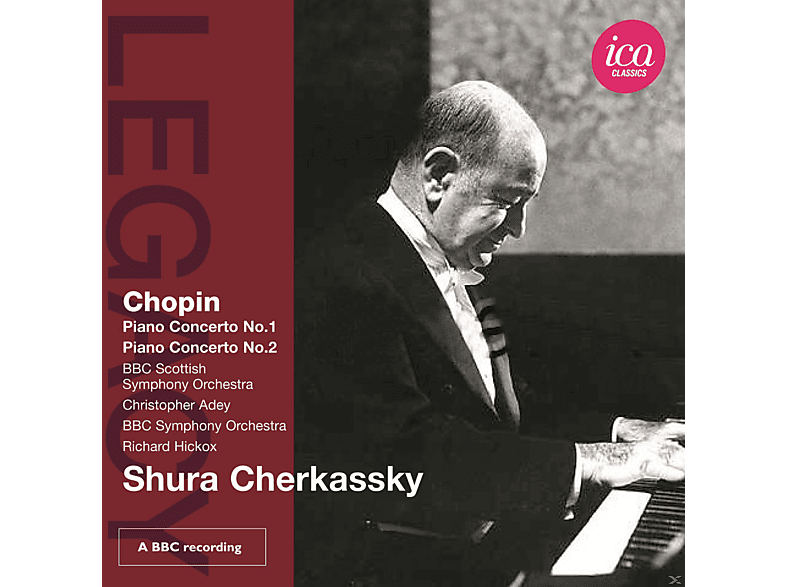 Shura Cherkassky, Christopher Adey, Richard Hickox, BBC Symphony Orchestra, Bbc Scottish Orchestra - Klavierkonzerte 1+2 (CD) von ICA CLASSI
