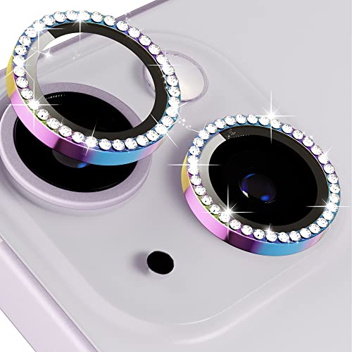 Glitzer Kameraschutz Design für iPhone 14 / iPhone 14 Plus/iPhone 15 / iPhone 15 Plus Kamera Schutz Bling,ICARERFAMILY Ultra HD Clear Diamond Kameraschutz, Einfach Installieren - Bunt Glitzer Kameraschutz Design für iPhone 14 / iPhone 14 Plus/iPhone 15 / iPhone 15 Plus Kamera Schutz Bling,ICARERFAMILY Ultra HD Clear Diamond Kameraschutz, Einfach Installieren - Bunt von ICARER FAMILY