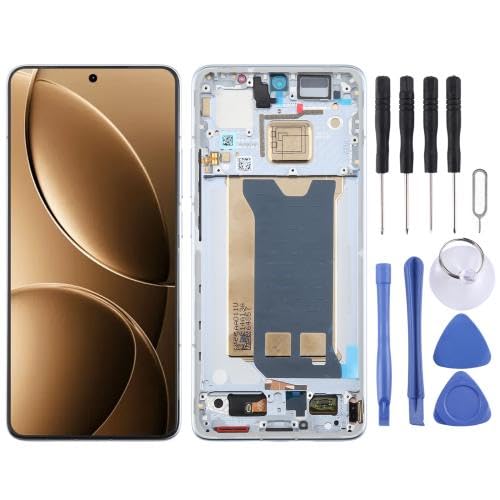 ICBAYXTS YXNCJP DSZQKS for Redmi K80 AMOLED LCD Screen Digitizer Full Assembly with Frame(Blue) von ICBAYXTS