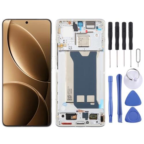ICBAYXTS YXNCJP DSZQKS for Redmi K80 AMOLED LCD Screen Digitizer Full Assembly with Frame(Silver) von ICBAYXTS