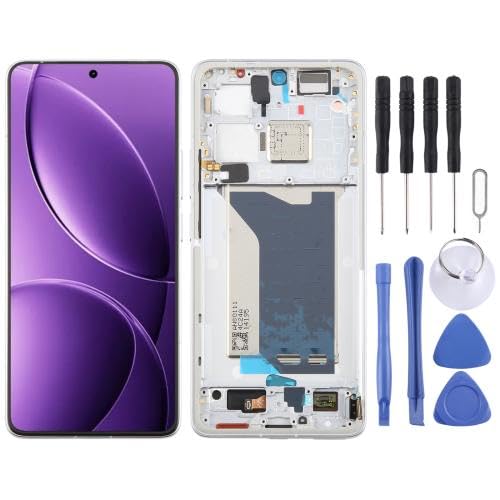 ICBAYXTS YXNCJP DSZQKS for Redmi K80 Pro AMOLED LCD Screen Digitizer Full Assembly with Frame(Silver) von ICBAYXTS