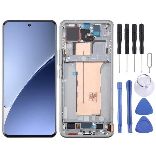 ICBAYXTS YXNCJP DSZQKS for Xiaomi15Pro AMOLED LCD Screen Digitizer Vollversammlung mit Rahmen(Silver) von ICBAYXTS