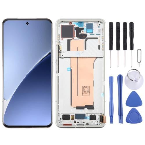 ICBAYXTS YXNCJP DSZQKS for Xiaomi15Pro AMOLED LCD Screen Digitizer Vollversammlung mit Rahmen(Weiß) von ICBAYXTS