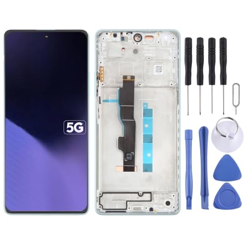 ICBAYXTS YXNCJP LXKQFXMS for Xiao mi Poco X6 Neo LCD Screen Digitizer Vollversammlung mit Rahmen(Green) von ICBAYXTS