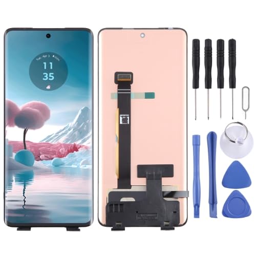ICBAYXTS YXNCJP YXLGNDD for Moto rola Edge40 Neo LCD Bildschirm mit Digitizer Komplettbaugruppe(Color1) von ICBAYXTS