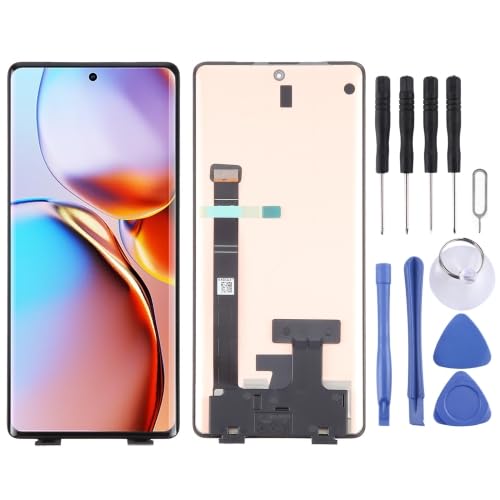 ICBAYXTS YXNCJP YXLGNDD for Moto rola Edge40 Pro AMOLED LCD Bildschirm mit Digitizer Vollmontage(Color2) von ICBAYXTS
