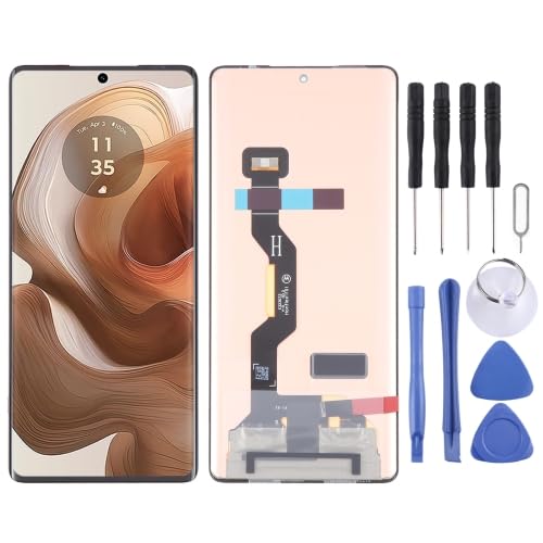 ICBAYXTS YXNCJP YXLGNDD for Moto rola Edge50 Pro P-OLED LCD Bildschirm mit Digitizer Vollmontage(Color5) von ICBAYXTS