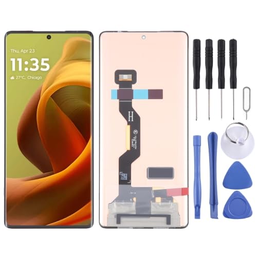 ICBAYXTS YXNCJP YXLGNDD for Moto rola Edge50 Pro P-OLED LCD Bildschirm mit Digitizer Vollmontage(Color6) von ICBAYXTS
