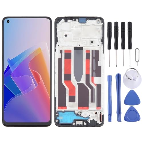 ICBAYXTS YXNCJP YXLGNDD for OP/PO F21 Pro AMOLED LCD-Bildschirm Digitizer Komplettbaugruppe mit Rahmen(Color6) von ICBAYXTS